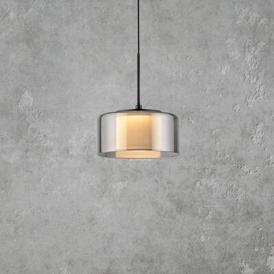 Paul Neuhaus Glazen hanglamp Rika, dimbaar, zwart, Woon-/ Eetkamer, Glas, Modern, hanglamp Paul Neuhaus Glazen hanglamp Rika, dimbaar, zwart, Woon-/ Eetkamer, Glas, Modern, hanglamp