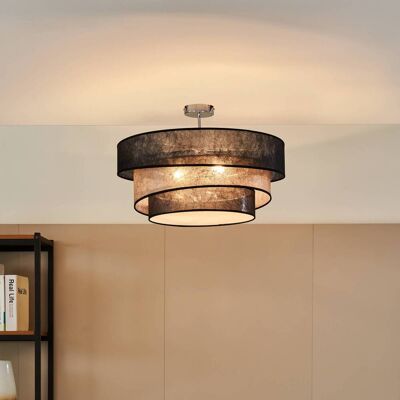 Plafondlamp Ayvira Lindby, dimbaar, zwart, Woon-/ Eetkamer, Modern, plafondlamp Plafondlamp Ayvira Lindby, dimbaar, zwart, Woon-/ Eetkamer, Modern, plafondlamp
