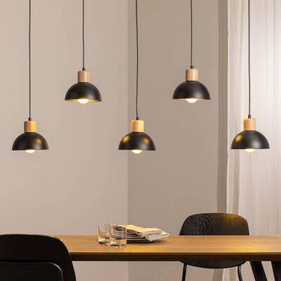 Hanglamp Seco EMIBIG LIGHTING, dimbaar, zwart, Woon-/ Eetkamer, metaal, hanglamp Hanglamp Seco EMIBIG LIGHTING, dimbaar, zwart, Woon-/ Eetkamer, metaal, hanglamp