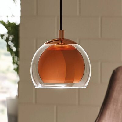 EGLO Hanglamp Rocamar, dimbaar, koper, Woon-/ Eetkamer, metaal, Modern, hanglamp EGLO Hanglamp Rocamar, dimbaar, koper, Woon-/ Eetkamer, metaal, Modern, hanglamp