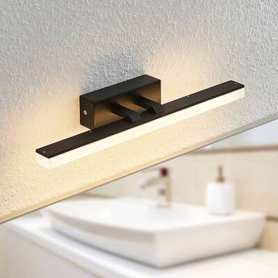 Wandlamp Lisana Lucande, zwart, Badkamer, metaal, Modern, Wandlamp Wandlamp Lisana Lucande, zwart, Badkamer, metaal, Modern, Wandlamp