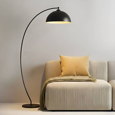 Booglamp - vloerlamp Jonera Lindby, zwart, Woon-/ Eetkamer, metaal, Jong wonen, booglamp Booglamp - vloerlamp Jonera Lindby, zwart, Woon-/ Eetkamer, metaal, Jong wonen, booglamp