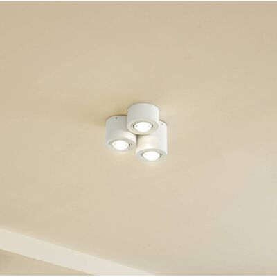 Plafondlamp Jyla Lindby, dimbaar, wit / opaal, Woon-/ Eetkamer, metaal, Modern, plafondlamp Plafondlamp Jyla Lindby, dimbaar, wit / opaal, Woon-/ Eetkamer, metaal, Modern, plafondlamp