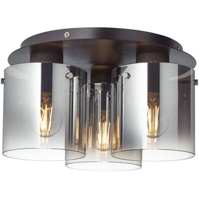 Brilliant Plafondlamp Beth, dimbaar, alu / grijs / zink, Woon-/ Eetkamer, Glas, Modern, plafondlamp Brilliant Plafondlamp Beth, dimbaar, alu / grijs / zink, Woon-/ Eetkamer, Glas, Modern, plafondlamp