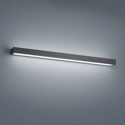 Helestra LED-wandlamp Theia, zwart, Badkamer, metaal, Modern, LED wandlamp Helestra LED-wandlamp Theia, zwart, Badkamer, metaal, Modern, LED wandlamp