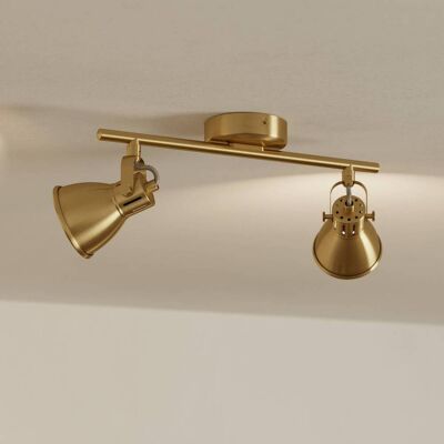 EGLO Plafondspot - opbouwspots Seras, messing / goud, Woon-/ Eetkamer, metaal, plafondlamp EGLO Plafondspot - opbouwspots Seras, messing / goud, Woon-/ Eetkamer, metaal, plafondlamp