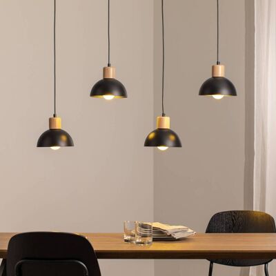 Hanglamp Seco EMIBIG LIGHTING, dimbaar, zwart, Woon-/ Eetkamer, metaal, hanglamp Hanglamp Seco EMIBIG LIGHTING, dimbaar, zwart, Woon-/ Eetkamer, metaal, hanglamp