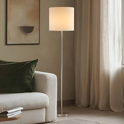 Vloerlamp Parsa Lindby, wit / opaal, Woon-/ Eetkamer, Textiel / Stof / Zijde, Jong wonen, vloerlamp Vloerlamp Parsa Lindby, wit / opaal, Woon-/ Eetkamer, Textiel / Stof / Zijde, Jong wonen, vloerlamp