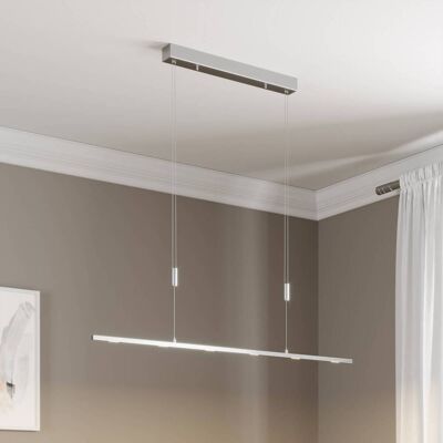 Hanglamp Arnik Lucande, dimbaar, alu / grijs / zink, Woon-/ Eetkamer, metaal, Modern Hanglamp Arnik Lucande, dimbaar, alu / grijs / zink, Woon-/ Eetkamer, metaal, Modern