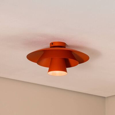 Plafondlamp Plato Luminex, dimbaar, geel / oranje, Woon-/ Eetkamer, metaal, Modern, plafondlamp Plafondlamp Plato Luminex, dimbaar, geel / oranje, Woon-/ Eetkamer, metaal, Modern, plafondlamp