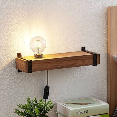 Wandlamp Sverina Lindby, hout donker, Woon-/ Eetkamer, Hout, Landelijk, Wandlamp hout Wandlamp Sverina Lindby, hout donker, Woon-/ Eetkamer, Hout, Landelijk, Wandlamp hout