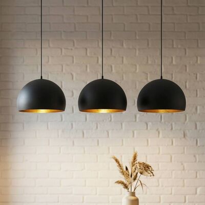 Hanglamp Tarjei Lindby, dimbaar, zwart, Woon-/ Eetkamer, metaal, Modern, hanglamp Hanglamp Tarjei Lindby, dimbaar, zwart, Woon-/ Eetkamer, metaal, Modern, hanglamp