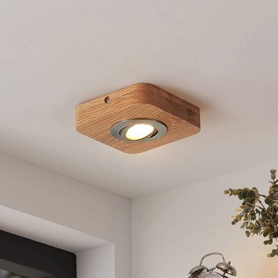 Lindby LED plafondlamp Mikari, 14 cm, hout, draaibaar Mikari, hout licht, Woon-/ Eetkamer, Hout, Modern, plafondlamp hout Lindby LED plafondlamp Mikari, 14 cm, hout, draaibaar Mikari, hout licht, Woon-/ Eetkamer, Hout, Modern, plafondlamp hout