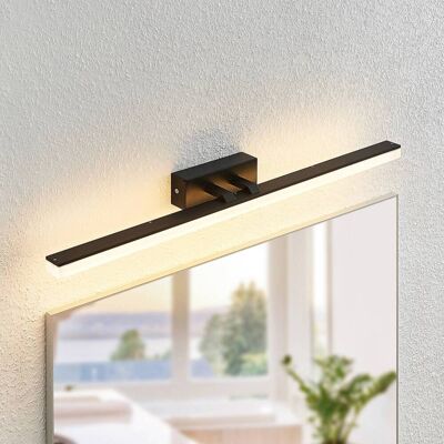 Wandlamp Lisana Lucande, zwart, Badkamer, metaal, Modern, Wandlamp Wandlamp Lisana Lucande, zwart, Badkamer, metaal, Modern, Wandlamp