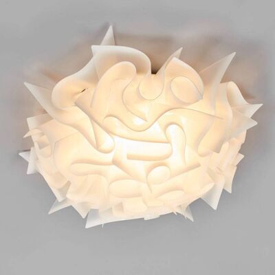 Slamp Design plafondlamp VELI M, dimbaar, wit / opaal, Woon-/ Eetkamer, Kunststof, Design, plafondlamp design Slamp Design plafondlamp VELI M, dimbaar, wit / opaal, Woon-/ Eetkamer, Kunststof, Design, plafondlamp design