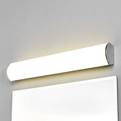 LED-wandlamp Elanur Lindby, chroom / zilver, Badkamer, metaal, Modern, LED wandlamp LED-wandlamp Elanur Lindby, chroom / zilver, Badkamer, metaal, Modern, LED wandlamp