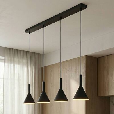Hanglamp Tadej Arcchio, dimbaar, zwart, Woon-/ Eetkamer, metaal, Modern, hanglamp Hanglamp Tadej Arcchio, dimbaar, zwart, Woon-/ Eetkamer, metaal, Modern, hanglamp