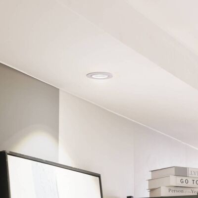 Arcchio LED downlight Zarik, wit, 4.000K Zarik Arcchio, dimbaar, wit / opaal, Woon-/ Eetkamer, Aluminium, Modern Arcchio LED downlight Zarik, wit, 4.000K Zarik Arcchio, dimbaar, wit / opaal, Woon-/ Eetkamer, Aluminium, Modern