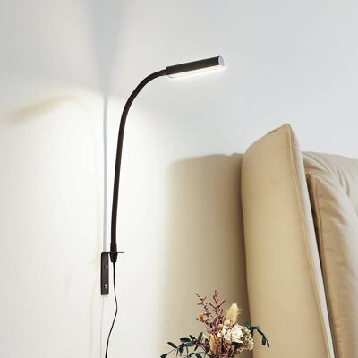 LED-wandlamp Flexola Lindby, dimbaar, zwart, Slaapkamer, metaal, LED wandlamp LED-wandlamp Flexola Lindby, dimbaar, zwart, Slaapkamer, metaal, LED wandlamp