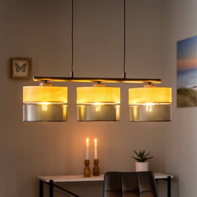 Hanglamp Nicol TK Lighting, dimbaar, hout licht, Woon-/ Eetkamer, Modern, hanglamp Hanglamp Nicol TK Lighting, dimbaar, hout licht, Woon-/ Eetkamer, Modern, hanglamp