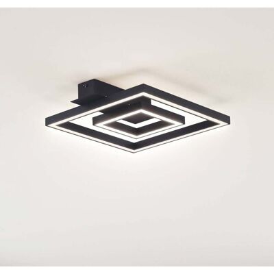 LED-plafondlamp Madamo Lindby, zwart, Woon-/ Eetkamer, Aluminium, Modern, LED plafondlamp LED-plafondlamp Madamo Lindby, zwart, Woon-/ Eetkamer, Aluminium, Modern, LED plafondlamp