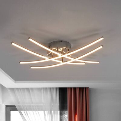 LED-plafondlamp Yael Lindby, chroom / zilver, Keuken, metaal, Modern, LED plafondlamp LED-plafondlamp Yael Lindby, chroom / zilver, Keuken, metaal, Modern, LED plafondlamp