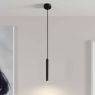 Hanglamp Franka Arcchio, zwart, Woon-/ Eetkamer, Aluminium, Modern Hanglamp Franka Arcchio, zwart, Woon-/ Eetkamer, Aluminium, Modern