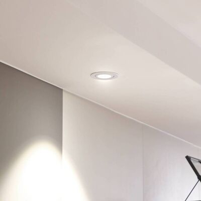 Arcchio LED downlight Jyra, wit, 4.000K Jyra Arcchio, dimbaar, wit / opaal, Woon-/ Eetkamer, Aluminium, Modern Arcchio LED downlight Jyra, wit, 4.000K Jyra Arcchio, dimbaar, wit / opaal, Woon-/ Eetkamer, Aluminium, Modern