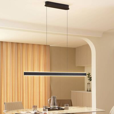 Hanglamp Philine Lucande, dimbaar, zwart, Woon-/ Eetkamer, Modern Hanglamp Philine Lucande, dimbaar, zwart, Woon-/ Eetkamer, Modern