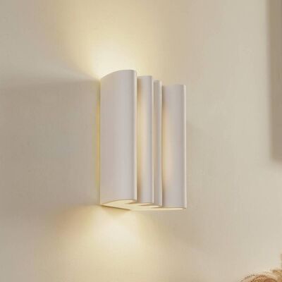 Wandlamp Novali AI Lindby, dimbaar, wit / opaal, Woon-/ Eetkamer, Gips / Klei, Modern, wandlamp Wandlamp Novali AI Lindby, dimbaar, wit / opaal, Woon-/ Eetkamer, Gips / Klei, Modern, wandlamp