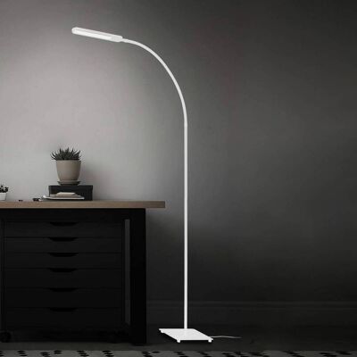 Briloner LED-vloerlamp Servo, dimbaar, wit / opaal, Werkkamer / Kantoor, metaal, Modern, LED vloerlamp Briloner LED-vloerlamp Servo, dimbaar, wit / opaal, Werkkamer / Kantoor, metaal, Modern, LED vloerlamp