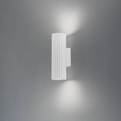 Wandlamp Karbon SOLLUX LIGHTING, dimbaar, wit / opaal, Woon-/ Eetkamer, Aluminium, Modern, wandlamp Wandlamp Karbon SOLLUX LIGHTING, dimbaar, wit / opaal, Woon-/ Eetkamer, Aluminium, Modern, wandlamp