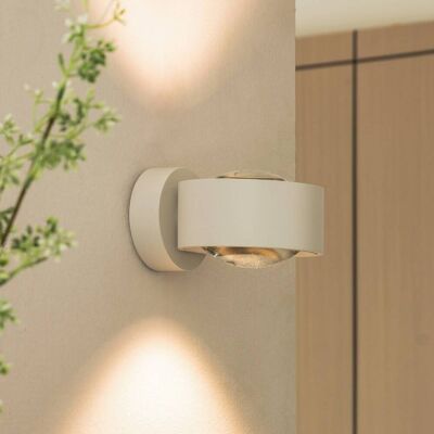 LED-wandlamp Rotari Arcchio, dimbaar, wit / opaal, Woon-/ Eetkamer, Aluminium, Modern, LED wandlamp LED-wandlamp Rotari Arcchio, dimbaar, wit / opaal, Woon-/ Eetkamer, Aluminium, Modern, LED wandlamp
