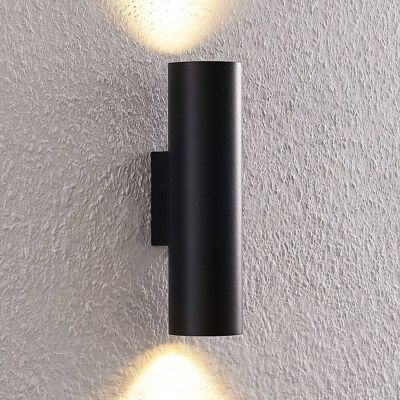 Wandlamp Brinja Arcchio, dimbaar, zwart, Hal, Aluminium, Modern, wandlamp Wandlamp Brinja Arcchio, dimbaar, zwart, Hal, Aluminium, Modern, wandlamp