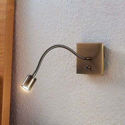 LED-wandlamp Mayar Lindby, brons / oud-messing, Slaapkamer, metaal, Modern, LED wandlamp LED-wandlamp Mayar Lindby, brons / oud-messing, Slaapkamer, metaal, Modern, LED wandlamp