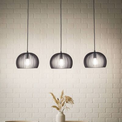 Hanglamp Jusra Lindby, dimbaar, zwart, Woon-/ Eetkamer, metaal, Modern, hanglamp Hanglamp Jusra Lindby, dimbaar, zwart, Woon-/ Eetkamer, metaal, Modern, hanglamp