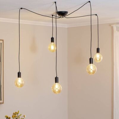 Euluna Hanglamp Spider Nowodvorski Lighting, dimbaar, zwart, Woon-/ Eetkamer, Modern, hanglamp Euluna Hanglamp Spider Nowodvorski Lighting, dimbaar, zwart, Woon-/ Eetkamer, Modern, hanglamp