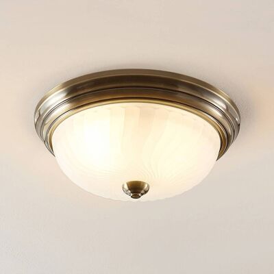 Plafondlamp Pakka Lindby, dimbaar, brons / oud-messing, Woon-/ Eetkamer, Antiek, plafondlamp Plafondlamp Pakka Lindby, dimbaar, brons / oud-messing, Woon-/ Eetkamer, Antiek, plafondlamp