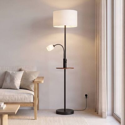 Vloerlamp Aovan Lindby, zwart, Woon-/ Eetkamer, metaal, Modern, vloerlamp Vloerlamp Aovan Lindby, zwart, Woon-/ Eetkamer, metaal, Modern, vloerlamp