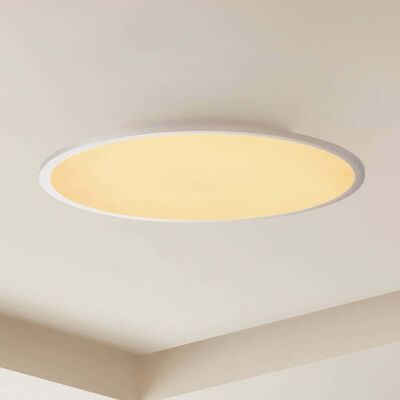 LED-plafondlamp Narima Lindby, dimbaar, alu / grijs / zink, Keuken, Kunststof, Modern, LED plafondlamp LED-plafondlamp Narima Lindby, dimbaar, alu / grijs / zink, Keuken, Kunststof, Modern, LED plafondlamp