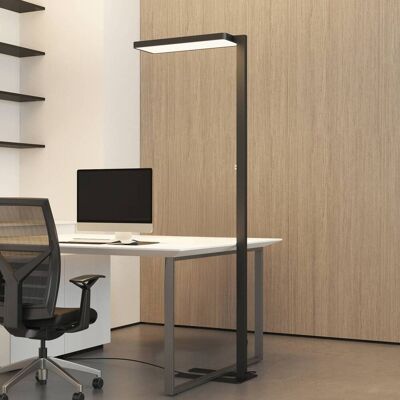 Arcchio LED vloerlamp Timon, 54W, zwart, hoogte 195 cm Timon Arcchio, dimbaar, zwart, Werkkamer / Kantoor, Aluminium, Modern Arcchio LED vloerlamp Timon, 54W, zwart, hoogte 195 cm Timon Arcchio, dimbaar, zwart, Werkkamer / Kantoor, Aluminium, Modern