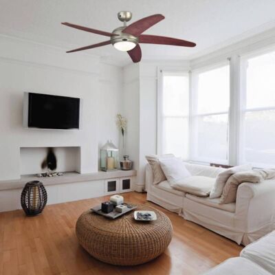 Westinghouse Bendan - Ventilator in Dark Pewter BENDAN, bruin / roest, Woon-/ Eetkamer, Hout, Modern Westinghouse Bendan - Ventilator in Dark Pewter BENDAN, bruin / roest, Woon-/ Eetkamer, Hout, Modern