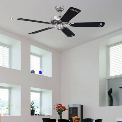Westinghouse Cyclone-ventilator in zwart CYCLONE, zwart, Woon-/ Eetkamer, metaal Westinghouse Cyclone-ventilator in zwart CYCLONE, zwart, Woon-/ Eetkamer, metaal