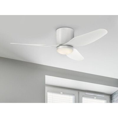 Westinghouse LED plafondventilator Carla, stil, 117 cm, wit dimbaar, wit / opaal, Woon-/ Eetkamer, Kunststof, Modern Westinghouse LED plafondventilator Carla, stil, 117 cm, wit dimbaar, wit / opaal, Woon-/ Eetkamer, Kunststof, Modern