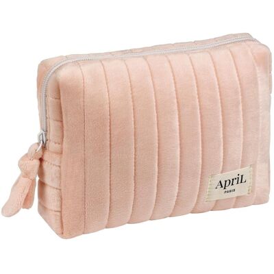 APRIL Toilettas Fluweel Roze (4,5x19x13,5 cm) APRIL Toilettas Fluweel Roze (4,5x19x13,5 cm)