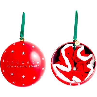 INUWET Kerstbal Lippenbalsem en scrunchie INUWET Kerstbal Lippenbalsem en scrunchie