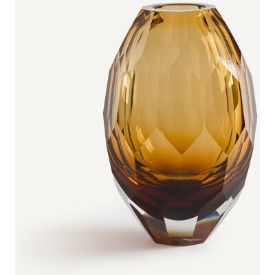 AM.PM Vaas in dik amberkleurig glas, Veneto AM.PM Vaas in dik amberkleurig glas, Veneto
