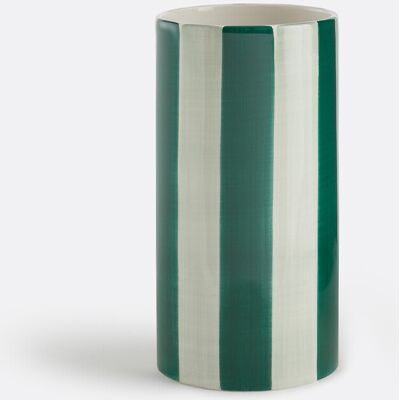 LA REDOUTE INTERIEURS Vaas van keramiek, gestreept, hoogte 18 cm, Jaoma LA REDOUTE INTERIEURS Vaas van keramiek, gestreept, hoogte 18 cm, Jaoma