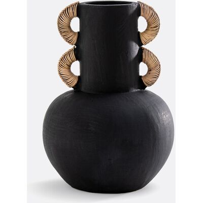 LA REDOUTE INTERIEURS Decoratieve vaas in keramiek en rotan H41,5 cm Kuro LA REDOUTE INTERIEURS Decoratieve vaas in keramiek en rotan H41,5 cm Kuro