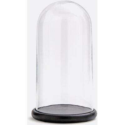 LA REDOUTE INTERIEURS Stolp in glas met zwarte sokkel, Campa LA REDOUTE INTERIEURS Stolp in glas met zwarte sokkel, Campa